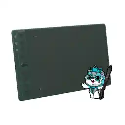 تبلت گرافیکی Huion Inspiroy 2M، قلم دیجیتال جدید PW110، 8 کلید میانبر قابل تنظیم، 3 کلید گروهی، 1 مکان نما آسان برای استفاده، ایده آل برای نقاشی، مطالعه و کار در خانه - سبز