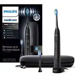 Philips Sonicare ExpertClean 7500 Black, Rechargeable Electric Power Toothbrush, HX9690/05