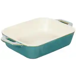 Staub Fırın Kabı, Antik Turkuaz, Seramik, Dikdörtgen