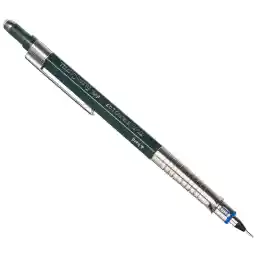 Faber-Castell Vario Lüx Versatil Kalem, 0.7 mm Uç, Sertlik Ayarlı Metal Uç, Silgili, Ergonomik Tutuş, Yeşil