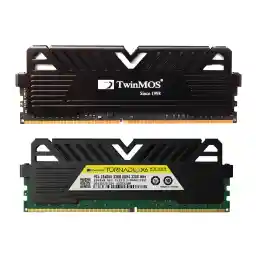 رم کامپیوتر DDR4 تک کاناله 3200 مگاهرتز تویین موس مدل TORNADO ظرفیت 8 گیگابایت مجموعه 2 عددی