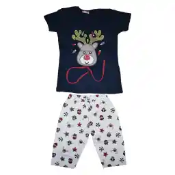 ست تی شرت و شلوارک دخترانه الیتول مدل 5245