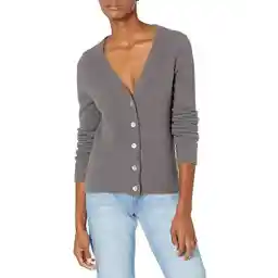 ژاکت کش باف پشمی با یقه V یقه زنانه The Drop زنانه