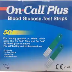 نوار تست قند خون ایکان مدل On Call Plus G133-115 بسته 50 عددی