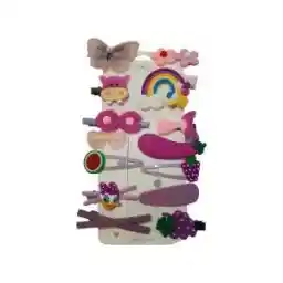 گیره مو دخترانه بسته 14 عددی