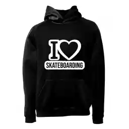 هودی ورزشی اسکیت برد فشن لاین SKTB 12 | مشکی/سفید