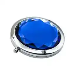 آینه جیبی طرح الماس مدل RD-1 - لاجوردی