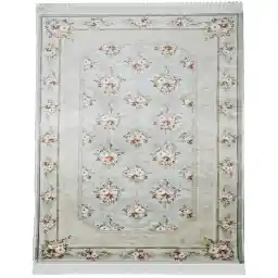 فرش ماشینی بریلانت کد 7114 زمینه فیروزه ای