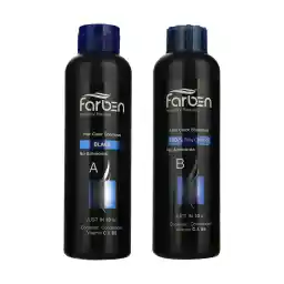 شامپو رنگ مو فاربن شماره 1.0 حجم 150 میلی لیتر رنگ مشکی مجموعه 2 عددی