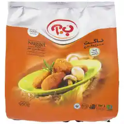 ناگت مرغ و قارچ ب.آ مقدار 950 گرم