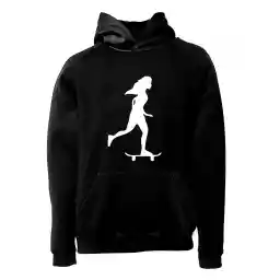 هودی ورزشی اسکیت برد فشن لاین SKTB 25 | مشکی/سفید