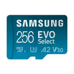 کارت حافظه microSD Samsung EVO Select، 256 گیگابایت micro SD XC UHS-I U3 130MB/s کارت حافظه SD Full HD و 4K UHD با آداپتور، MB-ME256KA/EU