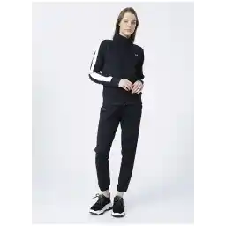 1365147-Tricot Tracksuit Siyah - Beyaz Kadın Eşofman Takımı