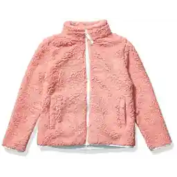 Amazon Essentials Girls and Toddlers' Sherpa Fleece Full-Zip Jacket