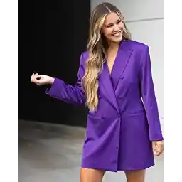 لباس کتانی دو نفره بنفش زنانه The Drop توسط @Kerrently