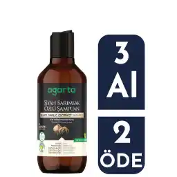 شامپو سیر سیاه طبیعی ضد ریزش مو آگارتا 400 میلی لیتر + 80 گرم صابون شیر بز