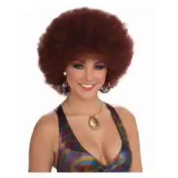 Forum Novelties Unisex 70'S Disco Doll Afro Wig, Red, One Size