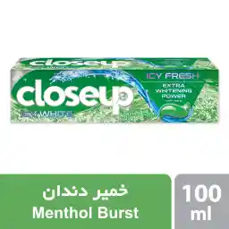 خمیر دندان سفیدکننده کلوس آپ مدل Menthol Burst وزن 125 گرم
