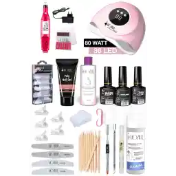 ست ناخن مصنوعی خانگی MOZIUR (POLY GEL)