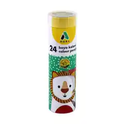 Adel Metal Tüp Boya Kalemi, 24 Renk, Tam Boy, Parlak ve Canlı Renkler, Kolay Açılır, Kaliteli Mineli, Dayanıklı Uçlar, Metal Kutulu