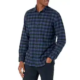 Amazon Essentials Men's Long-Sleeve Flannel Shirt - Discontinued Colors