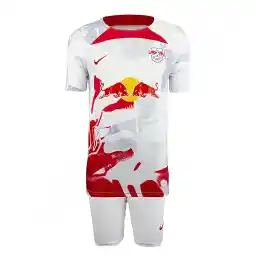 ست پیراهن شورت فوتبال اول رد بول لایپزیگ آلمان نایک | سفید/قرمز