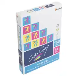 کاغذ 160 گرمی کالر کپی سایز A4 - بسته 250 عددی