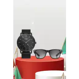 ست ساعت یونیسکس مشکی آکوا دی پولو 1987 Stsa003295