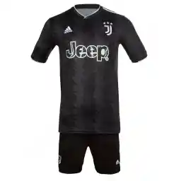 ست پیراهن شورت فوتبال اول یوونتوس آدیداس | مشکی/سفید