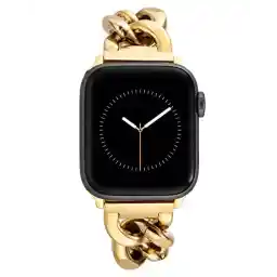 Anne Klein Fashion Chain Bracelet for Apple Watch, Secure, Adjustable, Apple Watch Replacement Band, Fits Most Wrists