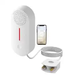 UanTii Smart Water Leak Sensor with Sound Alarm Tuya WiFi Water Overflow Level Detector Wireless Flood Leakage Sensor Remote Monitor through Smart Life App