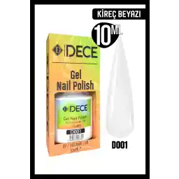 لاک ناخن دائمی d dece Dece UV Led D001 (LIME WHITE) 10ml