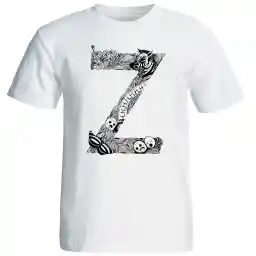 تی شرت آستین کوتاه مردانه شین دیزاین طرح حروف اول اسم Z کد 4560