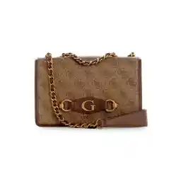 GUESS Womens Izzy Convertible Flap Crossbody Handbag