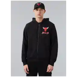 Siyah Erkek Desenli Sweatshirt 60284698NBA SCRIPT FZ CHIBUL BLKFD