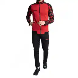 ست سویشرت شلوار ورزشی مردانه آلشپرت زیپ دار MUH2718-003 | قرمز/مشکی