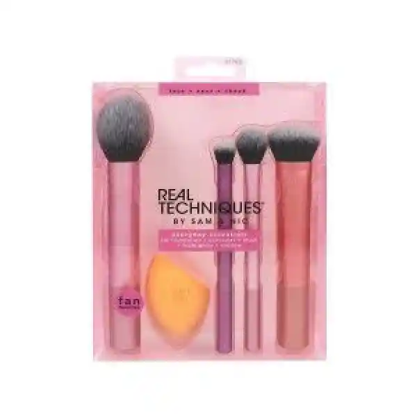 ست براش و پد آرایشی ریل تکنیک مدل Everyday Essentials مجموعه 5 عددی