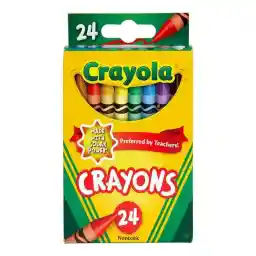 مداد شمعی 24 رنگ کرایولا مدل 520024
