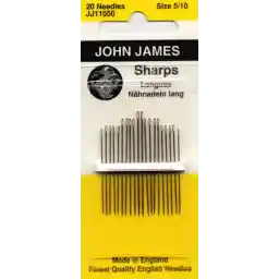 Colonial Needle Sharps Hand Needles-Size 5/10 20/Pkg