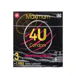 کاندوم فور یو مدل Maximum مجموعه 3 عددی