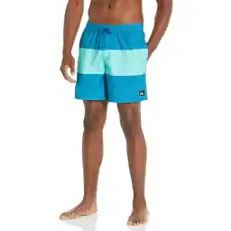 Quiksilver Men's SOLID ELASTIC WAIST VOLLEY BOARDSHORT SWIM TRUNK Board Shorts