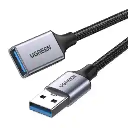 UGREEN Extension Cord 1M USB A Male to Female Extension Cable USB 3.0 Extender 5Gbps Data Transfer Compatible with Webcam, Phone, Hub, Mouse, Keyboard, Hard Drive, Headset, Flash Drive