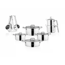 Taç Hera 16 Parça Çelik Çeyiz Seti Platin Taç-4721