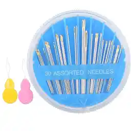 Hekisn 30pcs Premium Hand Sewing Needles, 6 Sizes 30-Count Assorted Sewing Needles, Stitching Needles for Hand Sewing Repair，Sewing Sharp Needles Sewing Repair Embroidery Needles (1, Blue)