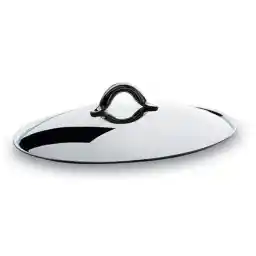 Alessi "MAMI" deksel van roestvrij staal, 9 x 5,5 x 22 cm, zilver