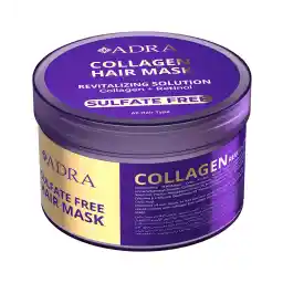 ماسک مو با آبکشی بدون سولفات حاوی کلاژن حجم 400 میلی لیتر | آدرا