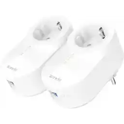 Tenda PH5 WLAN Powerline Adaptör Seti (1000Mbit/s Powerline + 300Mbit/s WLAN, 3 LAN Bağlantı Noktası, WiFi Klonlama, Tak ve Çalıştır, Diğer Markaların Adaptörleri ile Uyumlu) Beyaz