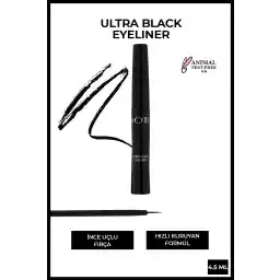 توجه داشته باشید نوک برس خط چشم فوق العاده مشکی آرایشی و بهداشتی