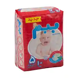 پوشک ببم مدل New سایز 5 بسته 10 عددی