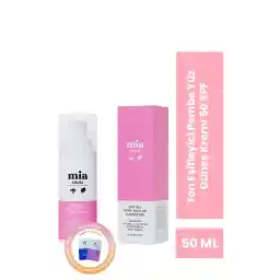 کرم ضد آفتاب صورت صورتی میا کلینیکا Spf 50 Pink Tone Up Tone-Equalizing Pink